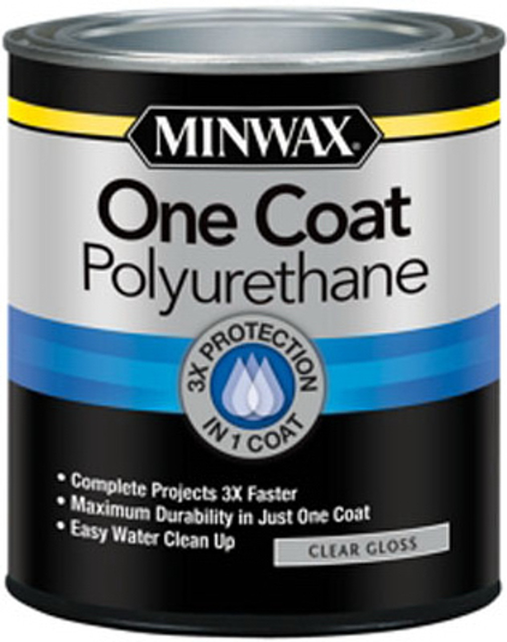MINWAX 356100000 ONE COAT POLYURETHANE FINISH, CRYSTAL CL
