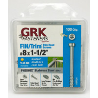 ITW GLOBAL BRANDS 37724 SCREW FIN/TRIM 8X1-1/2IN
