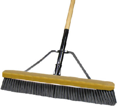 QUICKIE MANUFACTURING 868SU 24-INCH JOBSITE STIFF POLY PUSHBROOM
