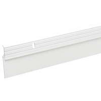 THERMWELL PRODUCTS A79WH DOORSWEEP ALUM/RBBR WHT 2X36IN