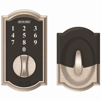 SCHLAGE BE375VCAM619 TOUCH KEYLESS DEADBOLT, CAMELOT TRIM, SA