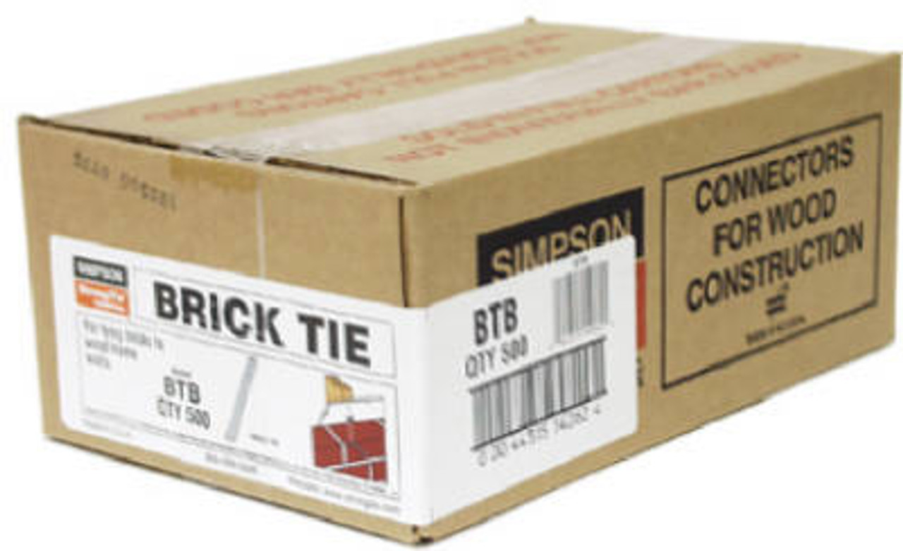 SIMPSON STRONG-TIE BTB TIE BRCK GALV 1X7IN 22GA