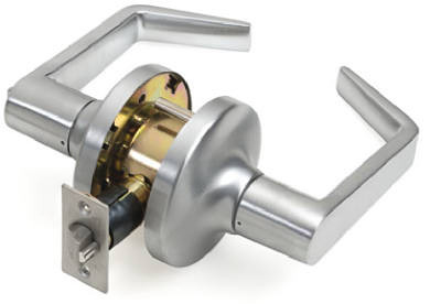 TELL MANUFACTURING CL100016 PRIVACY LEVER, BRUSHED CHROME, 2.75-IN. 