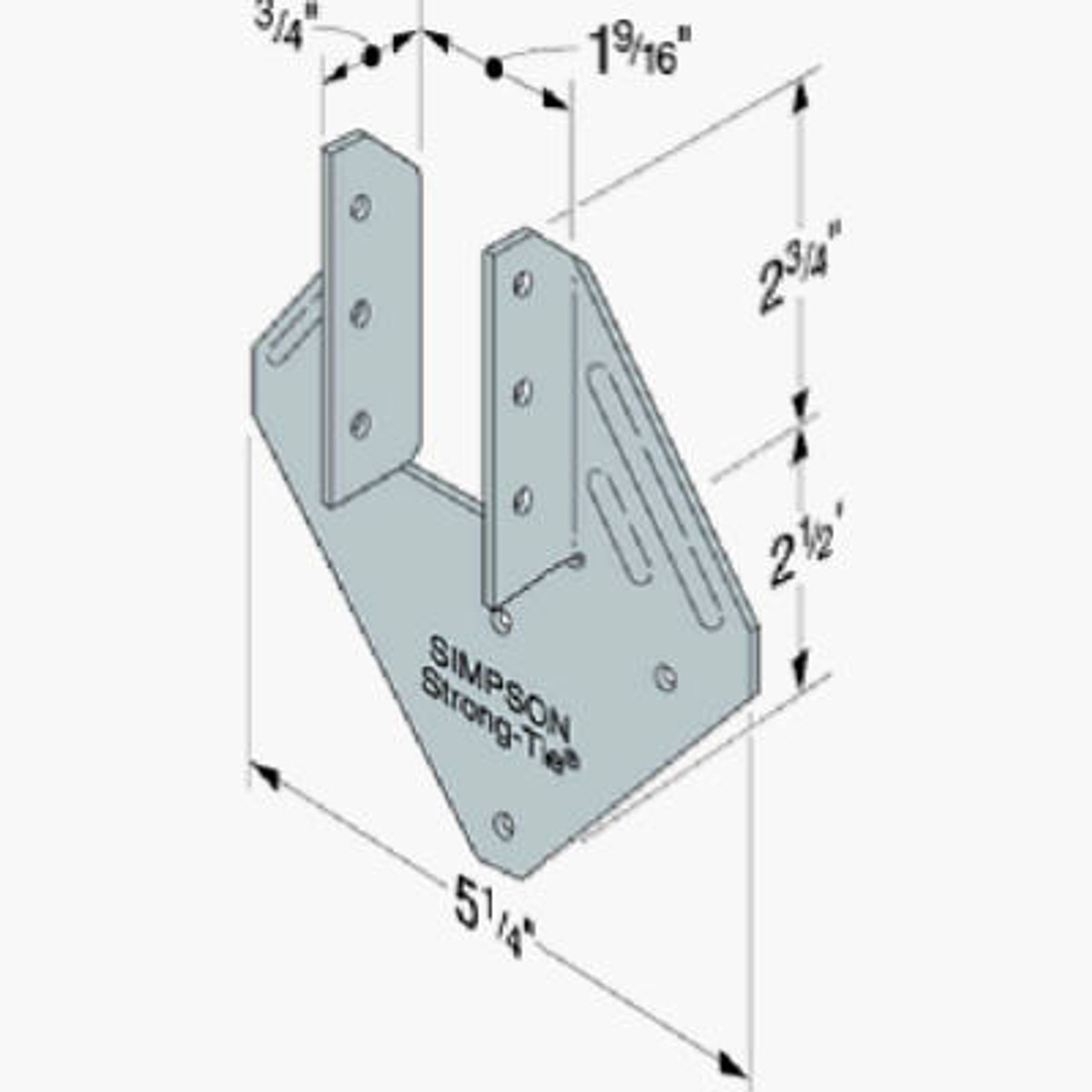 SIMPSON STRONG-TIE H1 TIE RAFTER GALV 18GA
