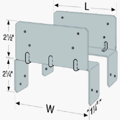 SIMPSON STRONG-TIE LPC4Z CAP PST ADJ ZMAX 3-9/1X3-1/2IN