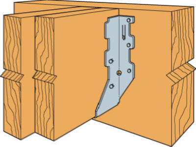 SIMPSON STRONG-TIE LUS28-2 HNGR JOIST DBL 2X8IN 18GA GALV
