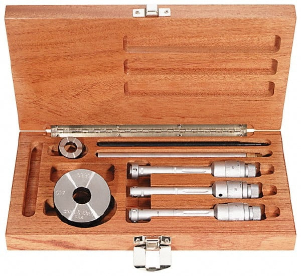 TESA BROWN SHARPE 00880400 MICROMETER SET,RANGE 0.500 TO 0.800"