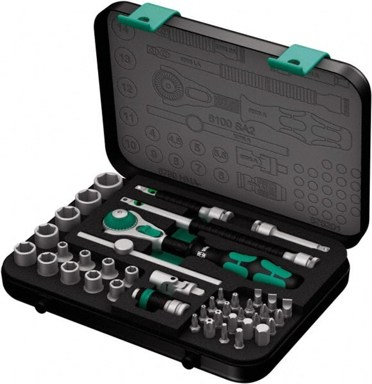 WERA 05003533001 42 PIECE 1/4" DRIVE SOCKET & BIT SET