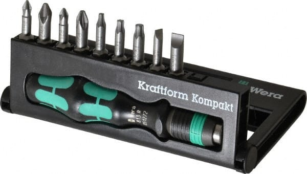 WERA 05056653001 1/4" DRIVE MINI-ALLROUND BIT SCREWDRIVER
