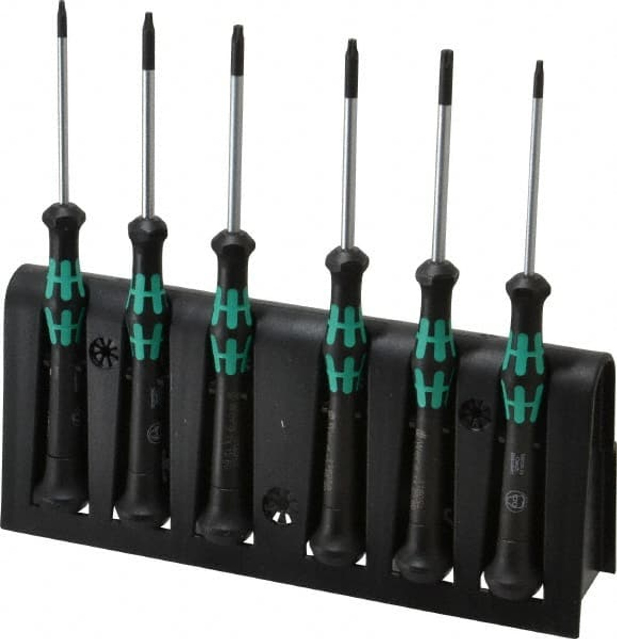WERA 05118154001 6 PIECE T7 TO T20 MICRO HANDLE TORX DRIV