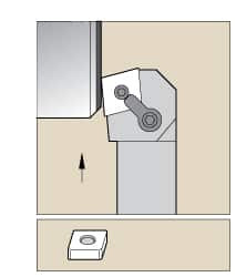KENNAMETAL 1102729 LEFT HAND NEGATIVE RAKE INDEXABLE TURNIN