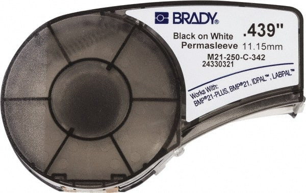 BRADY SPC ABSORBENTS 110925 0.439" X 7' WHITE HEAT SHRINKABLE POLYOL