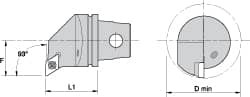 KENNAMETAL 1144425 SIZE KM32 35MM INTERNAL RIGHT HAND MODUL