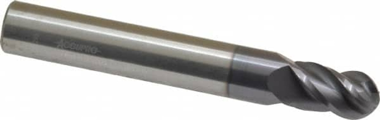 ACCUPRO 12184810 9MM DIAM, 14MM LOC, 4 FLUTE SOLID CARBID