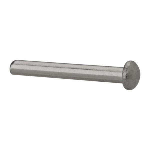 RIVETKING. 12N100RRD3P 1/8" BODY DIAM, ROUND UNCOATED STAINLESS