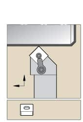 KENNAMETAL 1808384 RIGHT HAND NEGATIVE RAKE INDEXABLE TURNI
