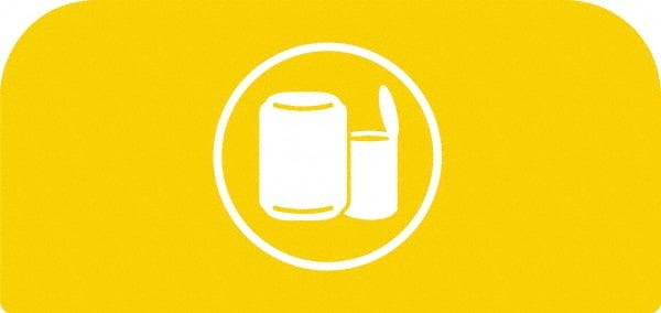 RUBBERMAID COMMERCIAL PRODUCTS 1961596 CONFIGURE C 15G YELLOW SIGN