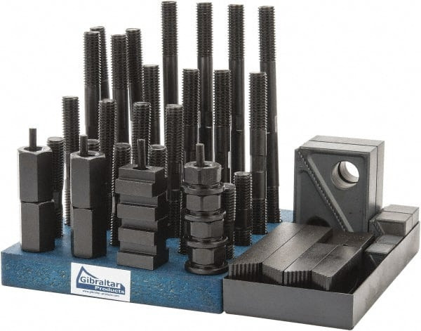 GIBRALTAR 20208G 50 PIECE FIXTURING STEP BLOCK & CLAMP SE