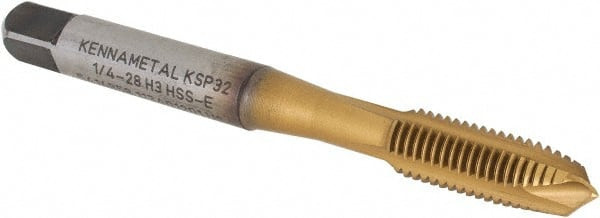 KENNAMETAL 5416858 1/4-28 3B 3 FLUTE TICN/TIN FINISH VANADI
