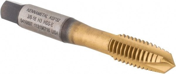 KENNAMETAL 5416897 3/8-16 3B 3 FLUTE TICN/TIN FINISH VANADI