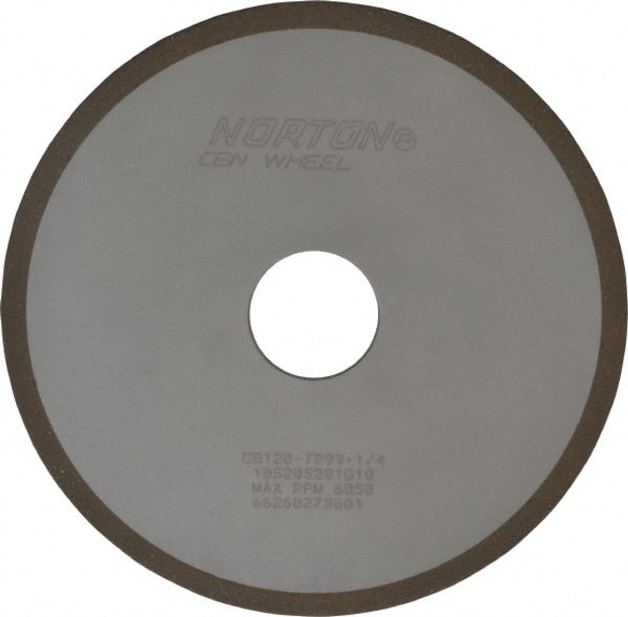 NORTON 66260273601 6" DIAM X 1-1/4" HOLE X 1/8" THICK, 120 