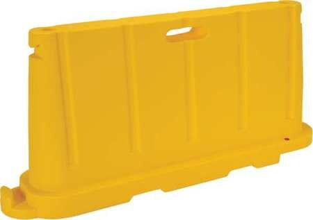 VESTIL BCD-7636-YL STACKABLE SAFETY POLY BARRICADE, 76-1/2"