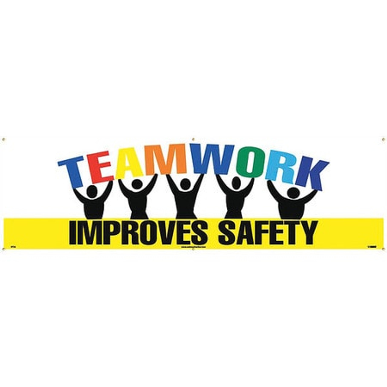NMC BT32 TEAMWORK IMPROVES SAFETY, 120 INCH LONG 