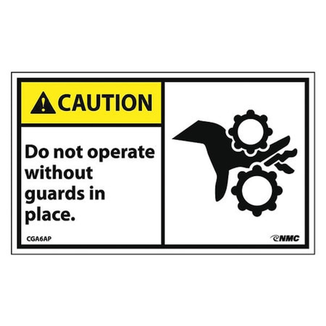 NMC CGA6AP SIGNS CAUTION