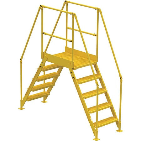 VESTIL COL-5-46-23 CROSS-OVER LADDER,5 STEP,48 H,26 W