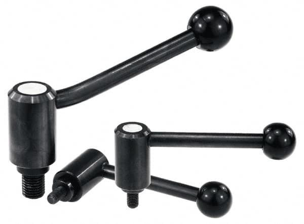 KIPP K0108.4161X90 M16 X 2.0, 1.61" HUB DIAM, STEEL THREADE