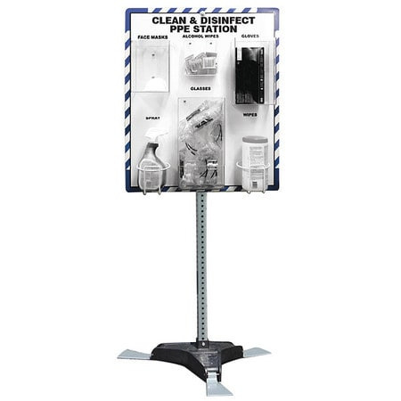 ACCUFORM SIGNS PRF311 CLEAN AND DISINFECT PPE STATION
