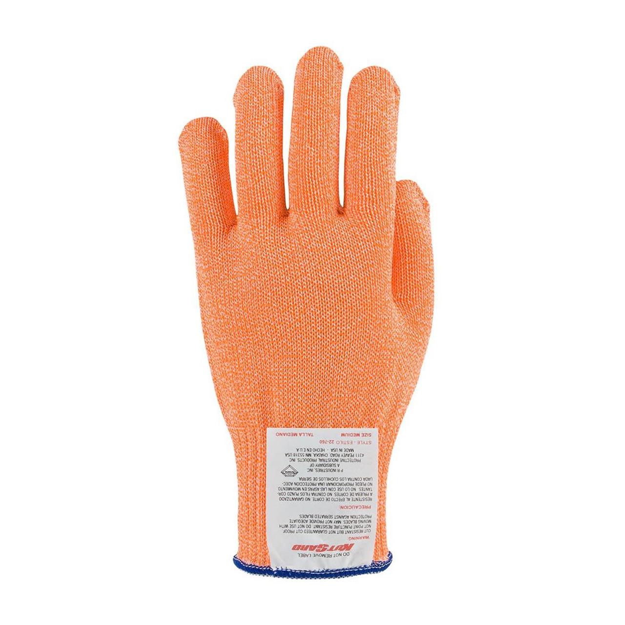 PIP 22-760OR/L KUT-GARD STEEL CORE GLOVES,10 GAUGE