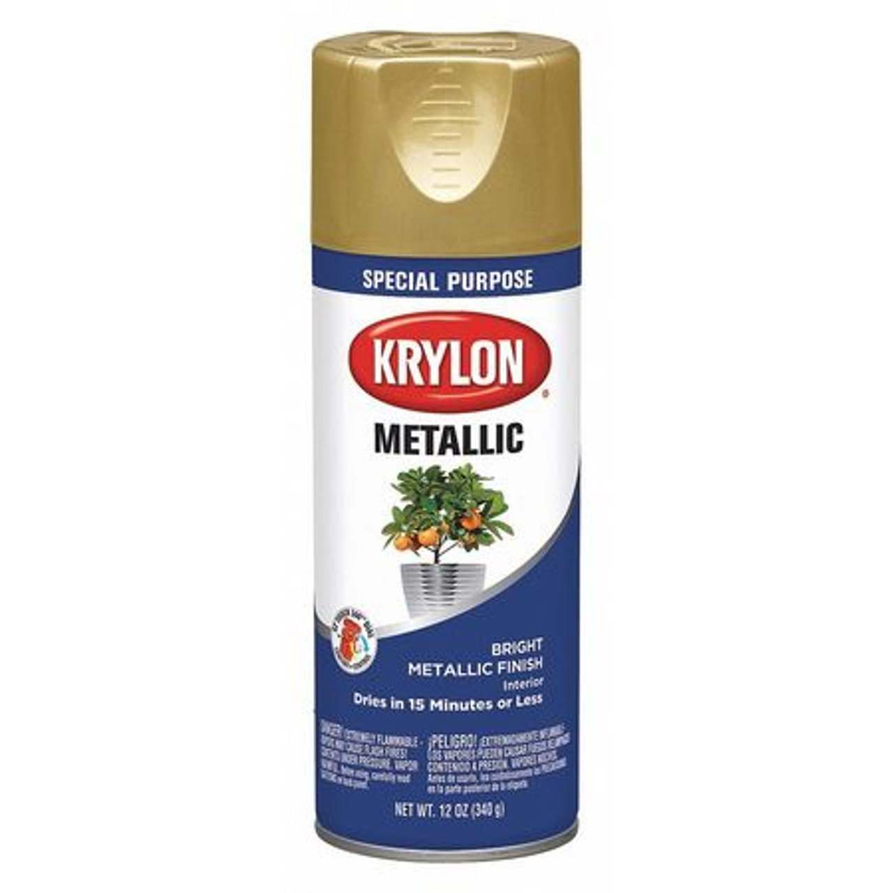 KRYLON PRODUCTS K01701A77 KRYLON METALLIC PAINT BRIGHT GOLD - K017