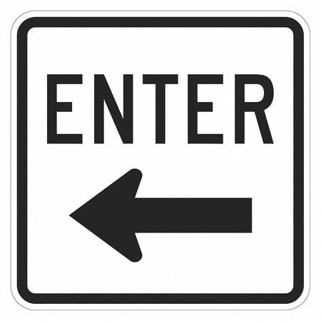 LYLE T1-1887-EG_18x18 ENTRANCE SIGN 18 H 18 W ALUMINUM