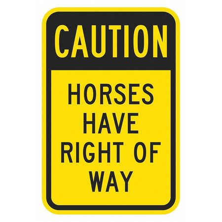 LYLE T1-1353-HI_12x18 TRAFFIC SIGN 18 H 12 W ALUMINUM