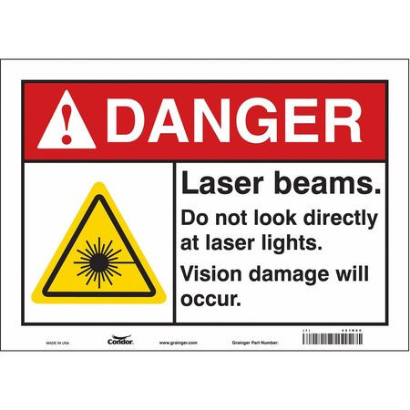 CONDOR USA INC 451R60 LASER WARNING 14 W 10 H 0.004 THICK