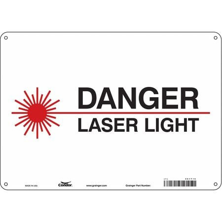 CONDOR USA INC 451T19 J7008 LASER WARNING 14 W 10 H 0.055 THIC