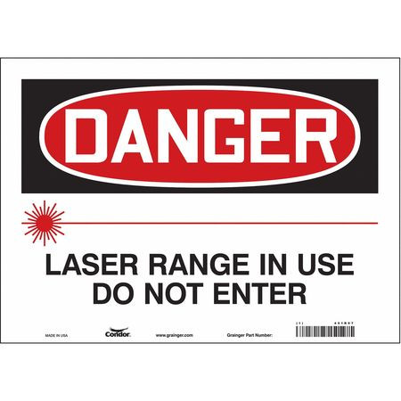 CONDOR USA INC 451R97 LASER WARNING 14 W 10 H 0.004 THICK
