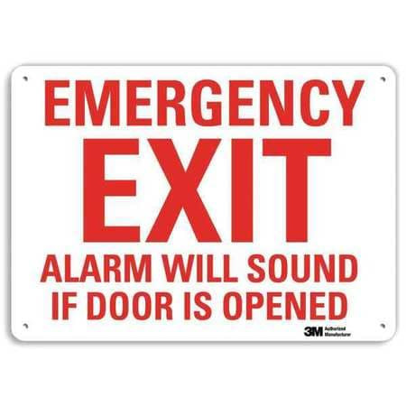 LYLE U7-1078-NA_14x10 EXIT SIGN EMERGENCY EXIT 10 X14 
