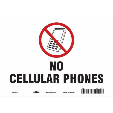 CONDOR USA INC 451N78 SIGN CELL PHONE 10 W 7 H 0.004 THICK