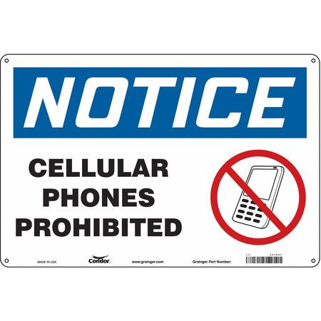 CONDOR USA INC 451P51 SIGN CELL PHONE 18 W 12 H 0.032 THICK
