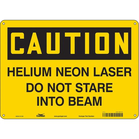 CONDOR USA INC 451R13 LASER WARNING 14 W 10 H 0.055 THICK