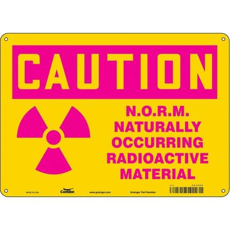 CONDOR USA INC 451Z85 RADIATION SAFETY SIGN VINYL 10 H