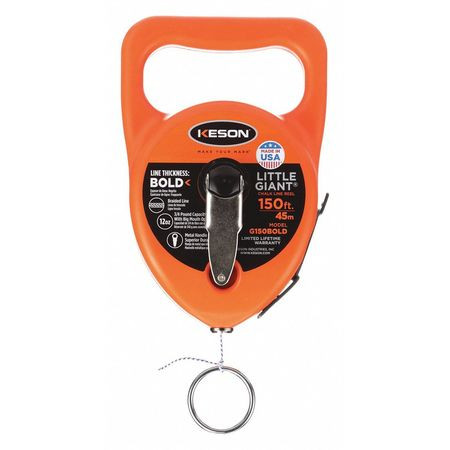 KESON INDUSTRIES G150BOLD CHALK LINE REEL 150 FT L ORANGE