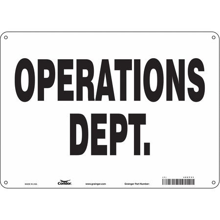 CONDOR USA INC 486Y31 SAFETY SIGN 14 W 10 H 0.055 THICKNESS