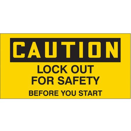 CONDOR USA INC 487D01 SAFETY LABEL 4-1/2 W 4-1/2 H PK2