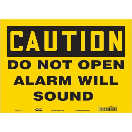 CONDOR USA INC 467V33 SAFETY SIGN 10 X14 VINYL