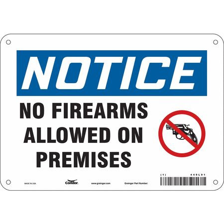 CONDOR USA INC 449L91 SAFETY SIGN 7 H X 10 W 0.032 THICK