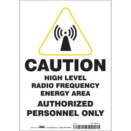 CONDOR USA INC 451W93 SIGN RADIOFREQUENCY/MICROWAVE 10 H
