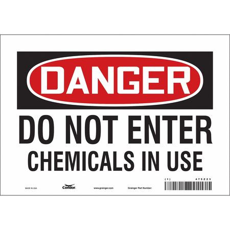 CONDOR USA INC 475Z23 SAFETY SIGN,7 INX10 IN,VINYL